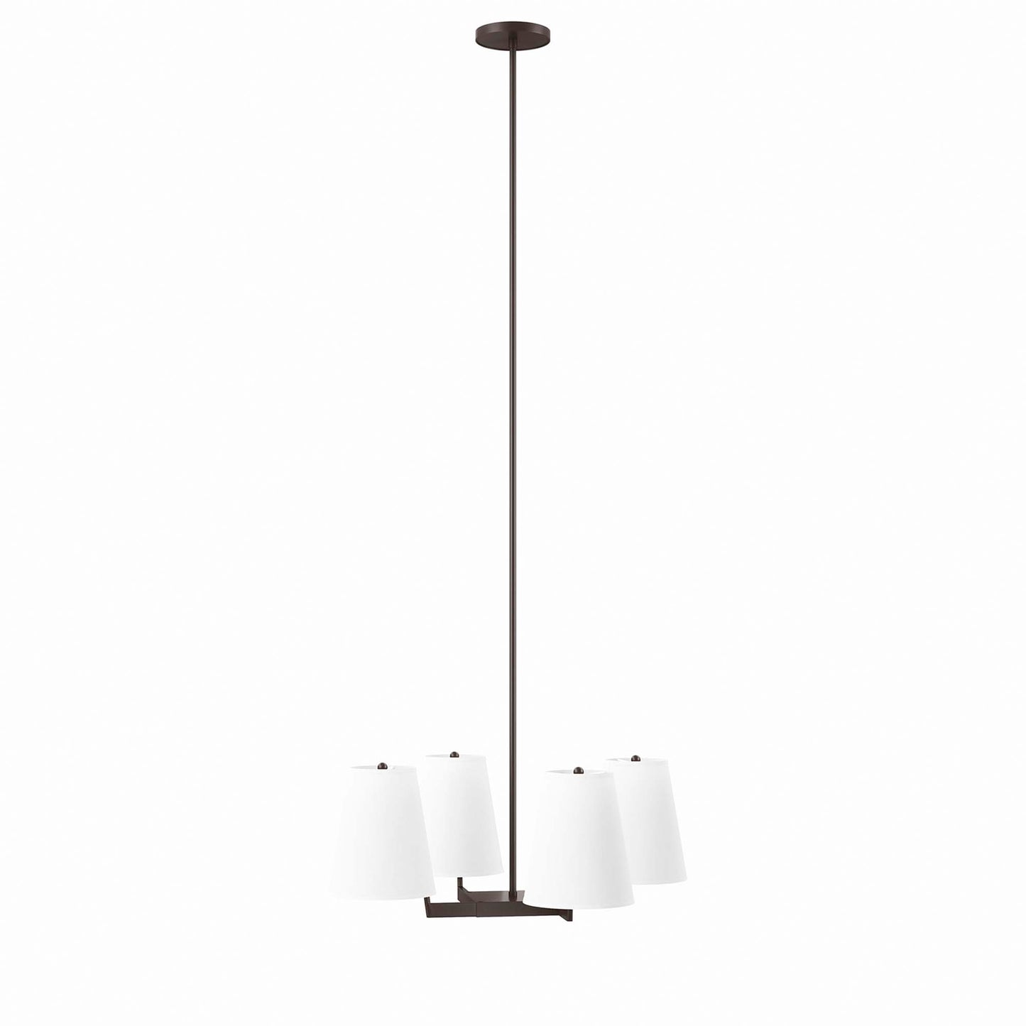 Modway Outlet Mercer 4-Light Pendant Light by Modway  Lighting Lighting White Bronze - EEI-5640-WHI-BRZ