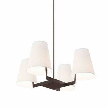 Modway Outlet Mercer 4-Light Pendant Light by Modway  Lighting Lighting White Bronze - EEI-5640-WHI-BRZ