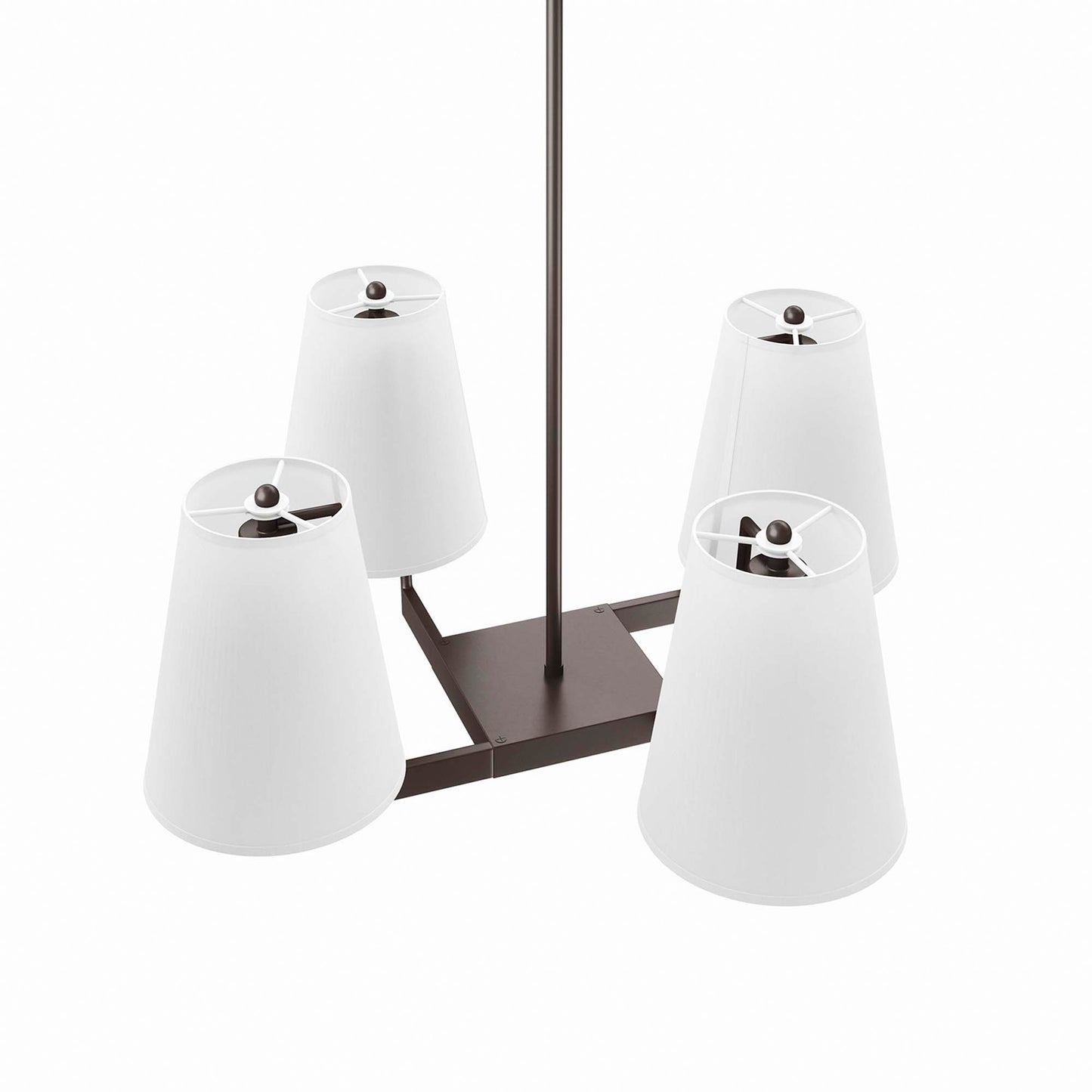 Modway Outlet Mercer 4-Light Pendant Light by Modway  Lighting Lighting White Bronze - EEI-5640-WHI-BRZ