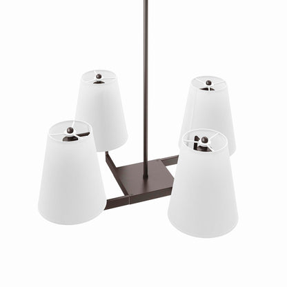 Modway Outlet Mercer 4-Light Pendant Light by Modway  Lighting Lighting White Bronze - EEI-5640-WHI-BRZ