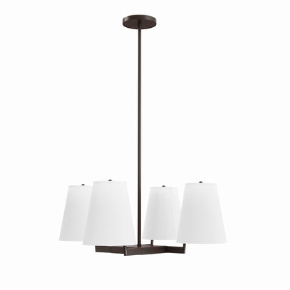 Modway Outlet Mercer 4-Light Pendant Light by Modway  Lighting Lighting White Bronze - EEI-5640-WHI-BRZ