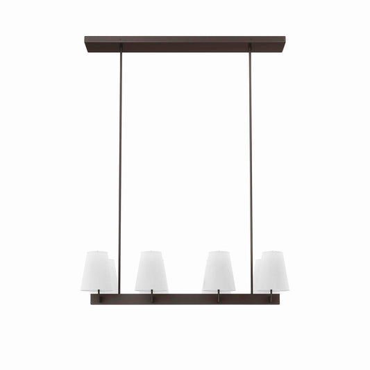 Modway Outlet Enthrall 8-Light Chandelier by Modway  Lighting Lighting White Brass - EEI-5642-WHI-BRZ