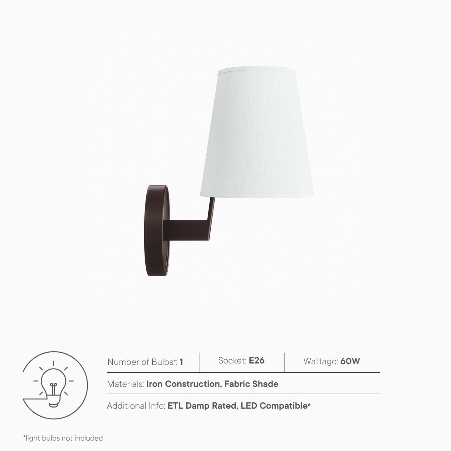 Modway Outlet Surround Wall Sconce by Modway  Lighting Lighting White Bronze - EEI-5643-WHI-BRZ
