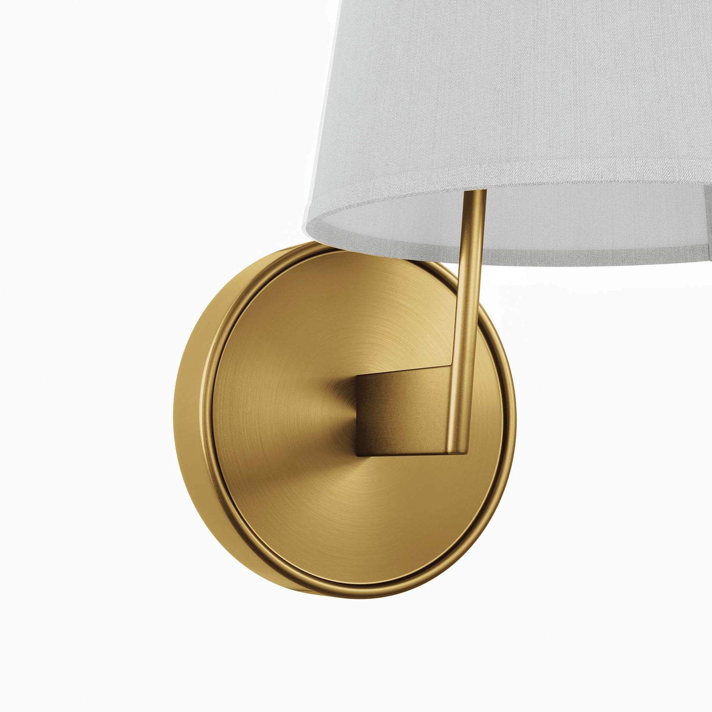 Modway Outlet Surround Wall Sconce by Modway  Lighting Lighting White Satin Brass - EEI-5643-WHI-SBR