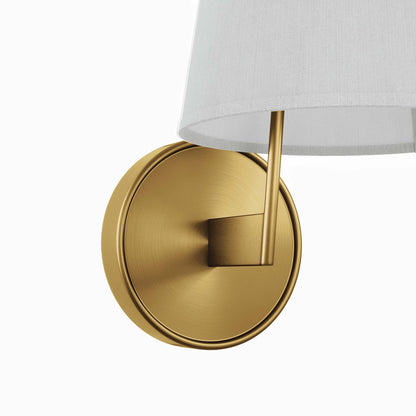 Modway Outlet Surround Wall Sconce by Modway  Lighting Lighting White Satin Brass - EEI-5643-WHI-SBR