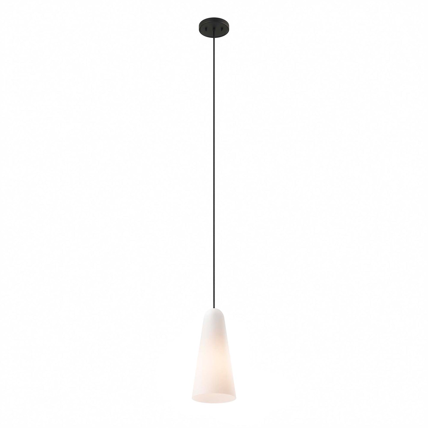 Modway Outlet Beacon 1-Light Pendant Light by Modway  Lighting Lighting Opal Black - EEI-5644-OPA-BLK