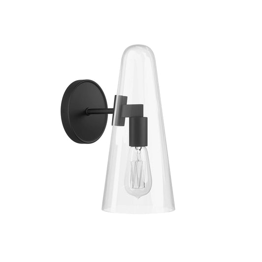Modway Outlet Beacon 1-Light Wall Sconce by Modway  Lighting Lighting Clear Black - EEI-5645-CLR-BLK