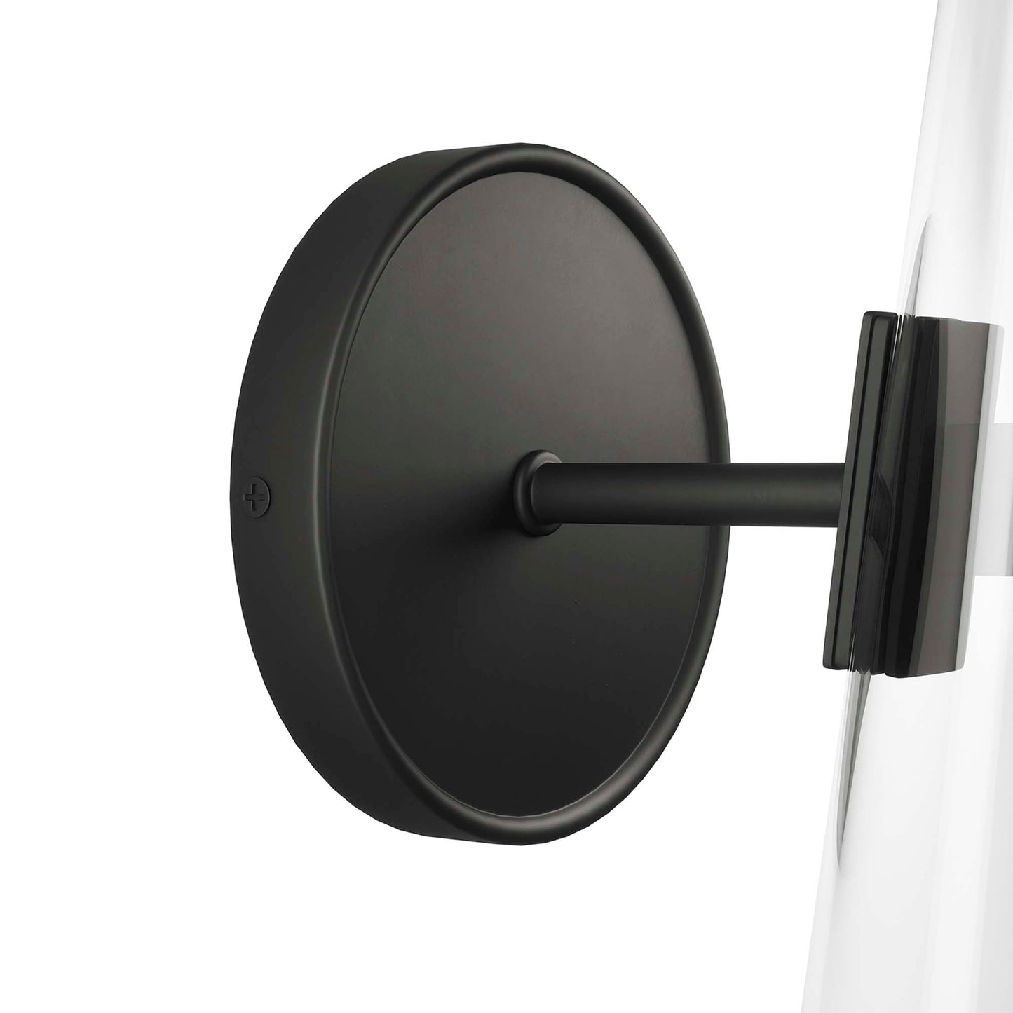 Modway Outlet Beacon 1-Light Wall Sconce by Modway  Lighting Lighting Clear Black - EEI-5645-CLR-BLK