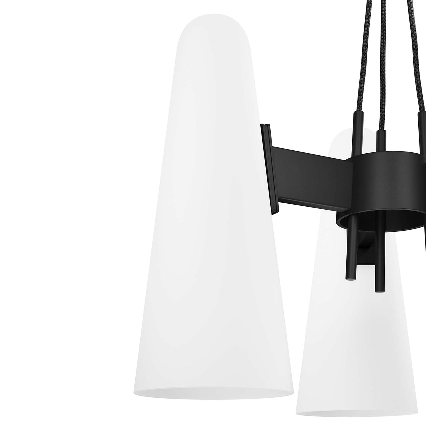 Modway Outlet Beacon 3-Light Pendant Light by Modway  Lighting Lighting Opal Black - EEI-5647-OPA-BLK