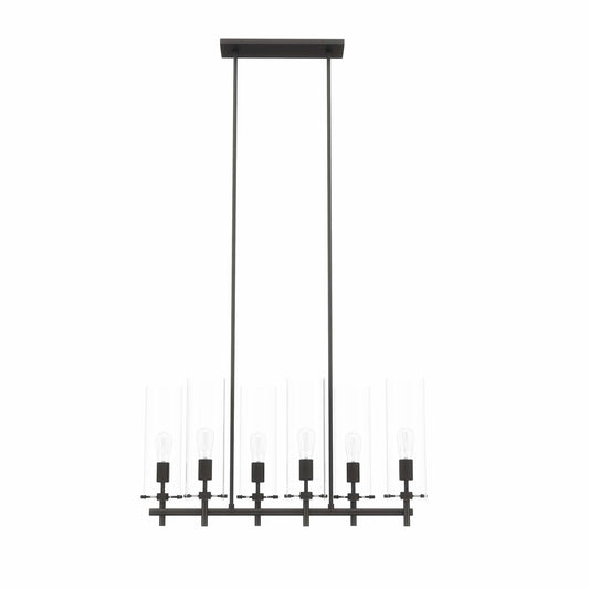 Modway Outlet Skylark 6-Light Chandelier by Modway  Lighting Lighting Clear Black - EEI-5651-CLR-BLK