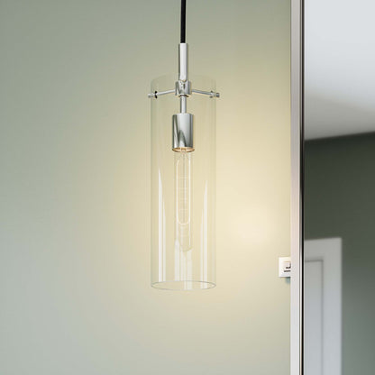 Modway Outlet Skylark Pendant Light by Modway  Lighting Lighting Clear Polished Nickel - EEI-5652-CLR-PON