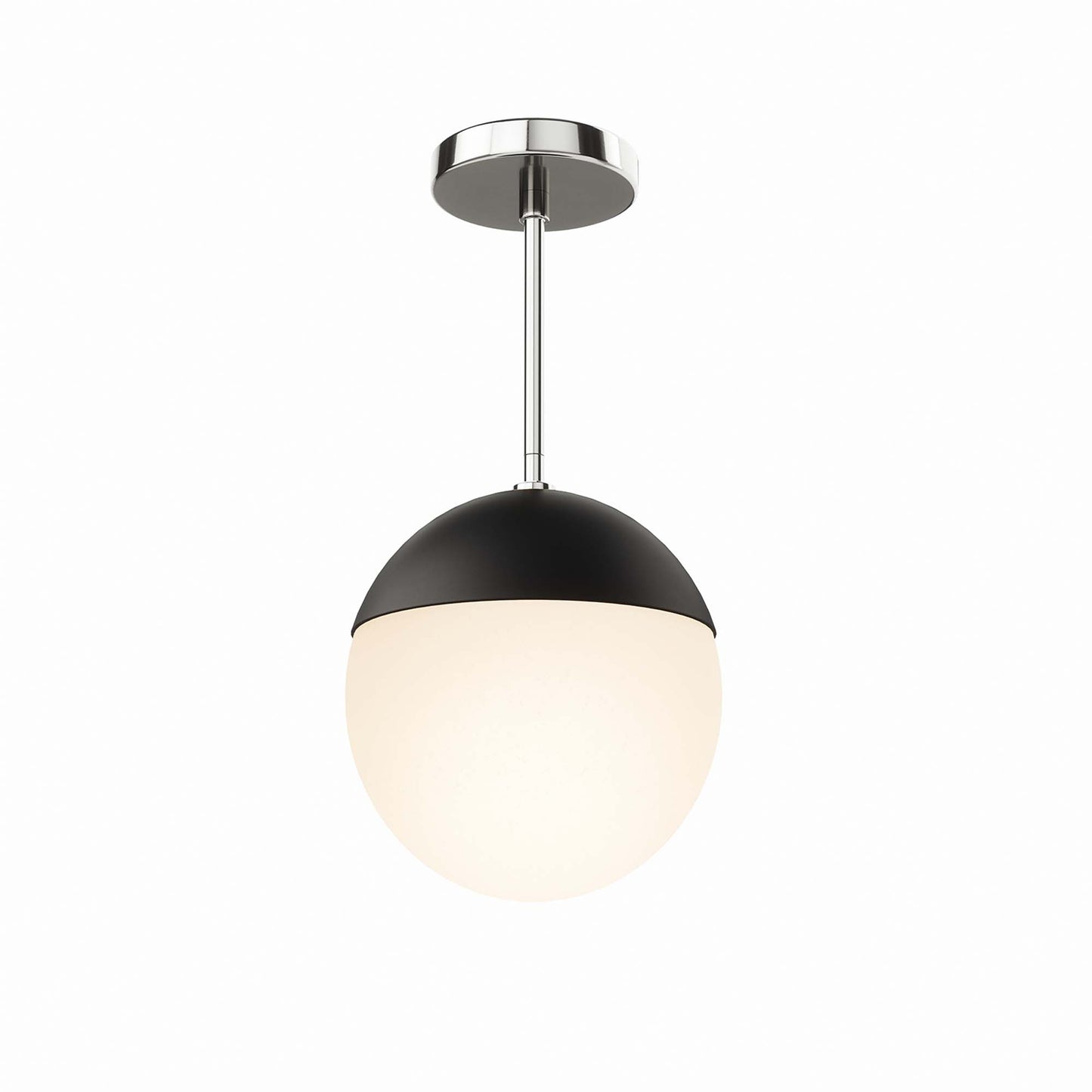 Modway Outlet Stellar 1-Light Pendant Light by Modway  Lighting Lighting Opal Polished Nickel - EEI-5653-OPA-PON