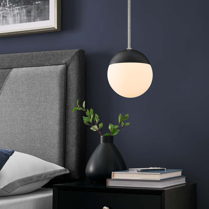 Modway Outlet Stellar 1-Light Pendant Light by Modway  Lighting Lighting Opal Polished Nickel - EEI-5653-OPA-PON