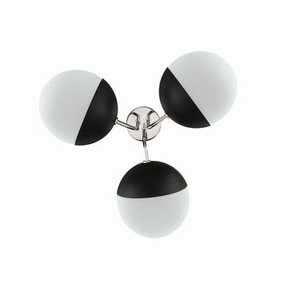 Modway Outlet Stellar 3-Light Semi-Flush Ceiling Light by Modway  Lighting Lighting Opal Polished Nickel - EEI-5656-OPA-PON