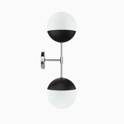 Modway Outlet Stellar 2-Light Wall Sconce by Modway  Lighting Lighting Opal Polished Nickel - EEI-5657-OPA-PON