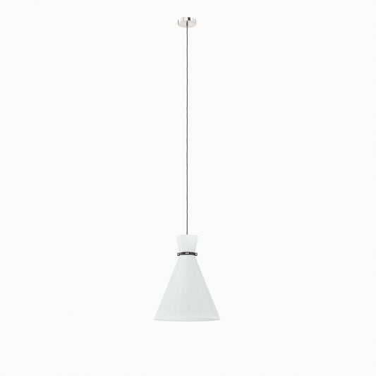 Modway Outlet Starlight 1-Light Pendant Light by Modway  Lighting Lighting White Polished Nickel - EEI-5659-WHI-PON