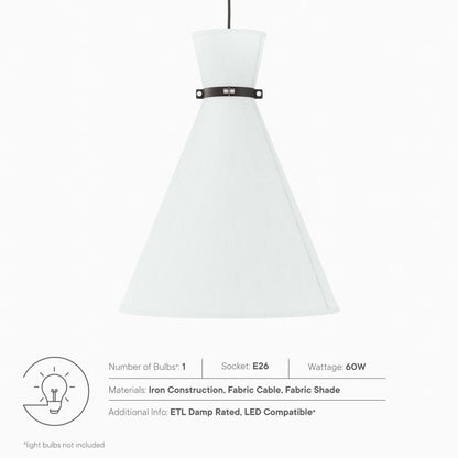 Modway Outlet Starlight 1-Light Pendant Light by Modway  Lighting Lighting White Polished Nickel - EEI-5659-WHI-PON