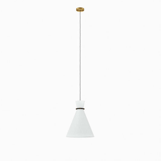 Modway Outlet Starlight 1-Light Pendant Light by Modway  Lighting Lighting White Satin Brass - EEI-5659-WHI-SBR