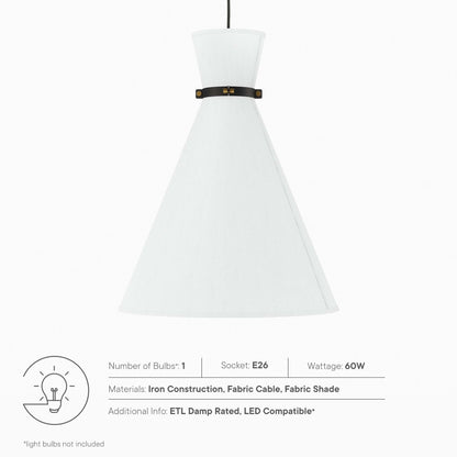 Modway Outlet Starlight 1-Light Pendant Light by Modway  Lighting Lighting White Satin Brass - EEI-5659-WHI-SBR