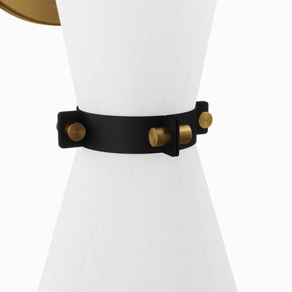 Modway Outlet Starlight 1-Light Wall Sconce by Modway  Lighting Lighting White Satin Brass - EEI-5660-WHI-SBR