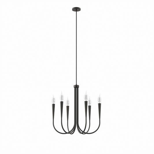 Modway Outlet Penrose 6-Light Chandelier by Modway  Lighting Lighting Black - EEI-5661-BLK