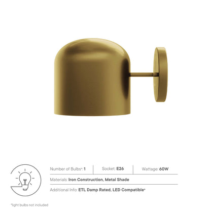 Modway Outlet Avenue 1-Light Wall Sconce by Modway  Lighting Lighting Satin Brass - EEI-5662-SBR