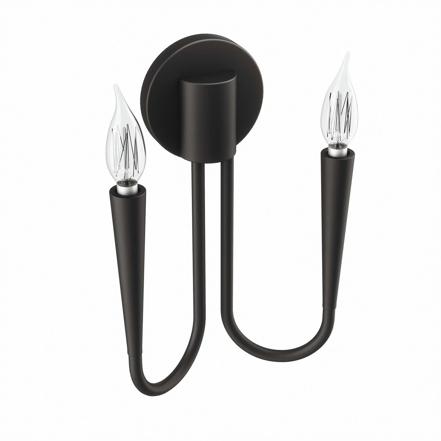 Modway - Penrose 2-Light Wall Sconce by Modway  Lighting  Black - EEI-5666-BLK