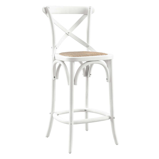 Modway - Gear Counter Stool by Modway  Bar and Dining Bar and Counter Stools White - EEI-5667-WHI