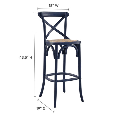 Modway - Gear Bar Stool by Modway  Bar and Dining Bar and Counter Stools Blue - EEI-5668-MID