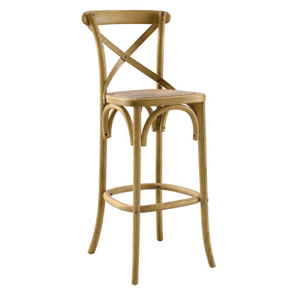 Modway - Gear Bar Stool by Modway  Bar and Dining Bar and Counter Stools Brown - EEI-5668-NAT