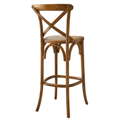 Modway - Gear Bar Stool by Modway  Bar and Dining Bar and Counter Stools Brown - EEI-5668-WAL