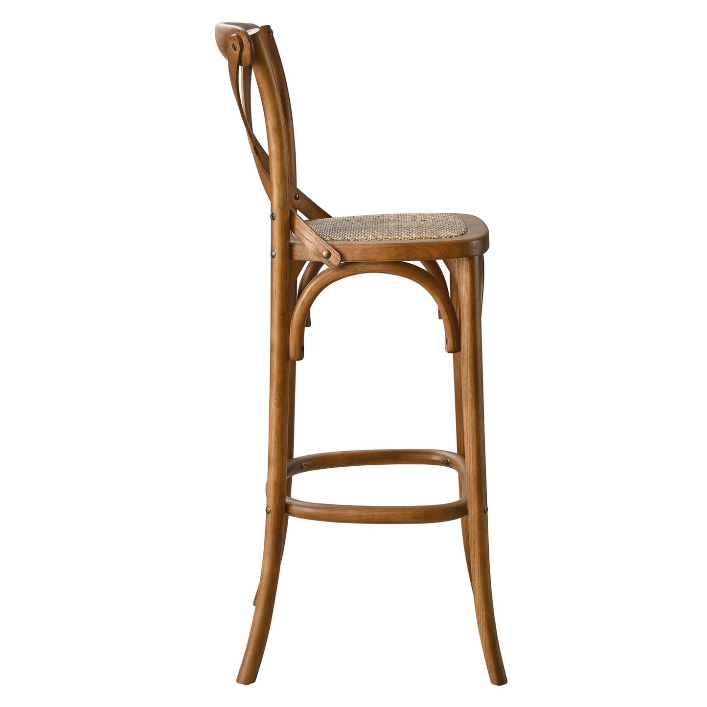 Modway - Gear Bar Stool by Modway  Bar and Dining Bar and Counter Stools Brown - EEI-5668-WAL