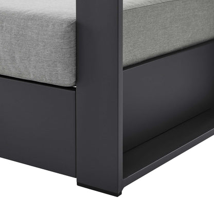 Modway - Tahoe Outdoor Patio Powder-Coated Aluminum Armchair by Modway  Outdoor Furniture Sofa Sectionals Gray - EEI-5675-GRY-GRY