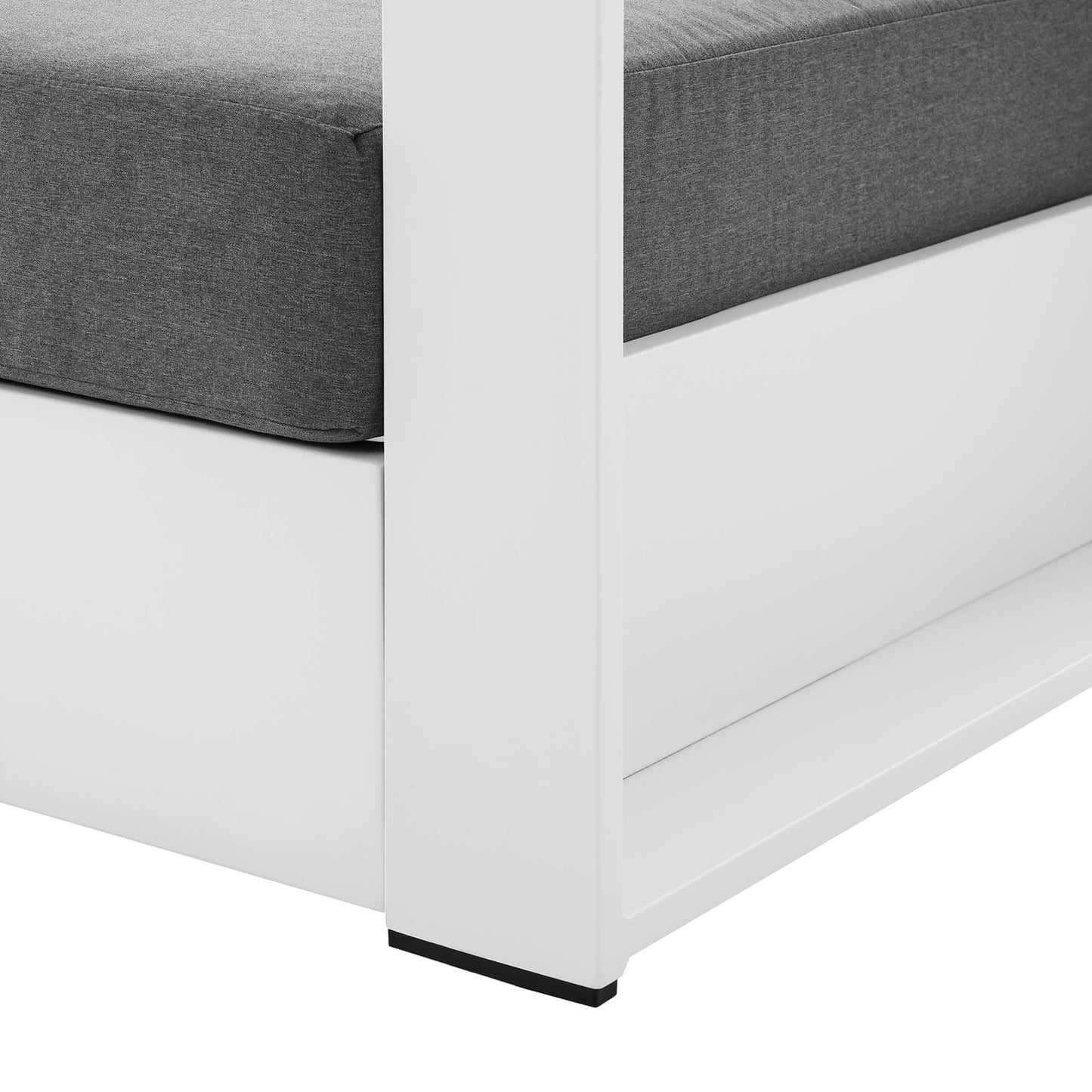 Modway - Tahoe Outdoor Patio Powder-Coated Aluminum Armchair by Modway  Outdoor Furniture Sofa Sectionals Brown - EEI-5675-WHI-CHA