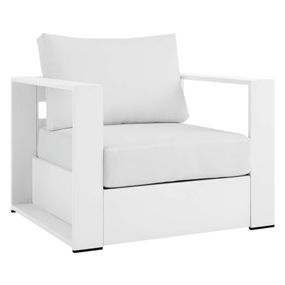 Modway - Tahoe Outdoor Patio Powder-Coated Aluminum Armchair by Modway  Outdoor Furniture Sofa Sectionals White - EEI-5675-WHI-WHI