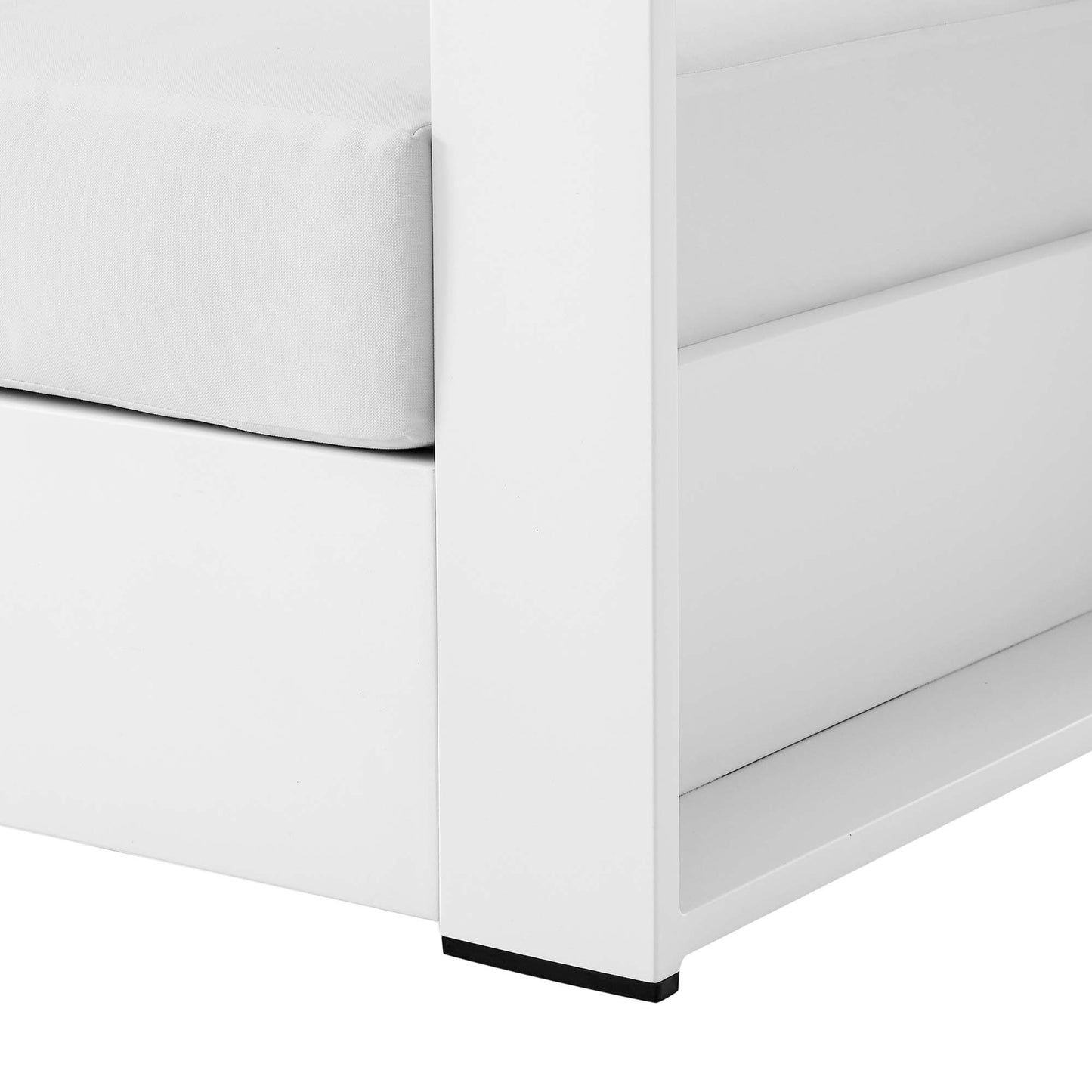 Modway - Tahoe Outdoor Patio Powder-Coated Aluminum Armchair by Modway  Outdoor Furniture Sofa Sectionals White - EEI-5675-WHI-WHI