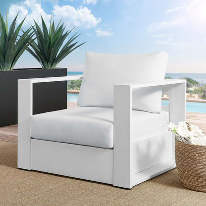 Modway - Tahoe Outdoor Patio Powder-Coated Aluminum Armchair by Modway  Outdoor Furniture Sofa Sectionals White - EEI-5675-WHI-WHI