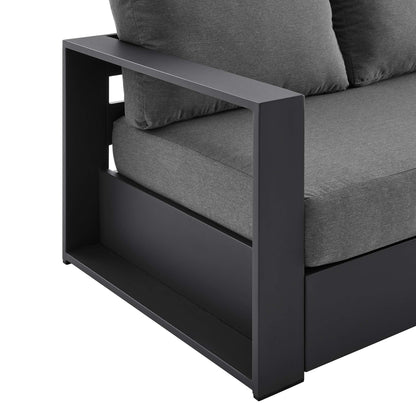 Modway - Tahoe Outdoor Patio Powder-Coated Aluminum Sofa by Modway  Outdoor Furniture Sofa Sectionals Brown - EEI-5676-GRY-CHA