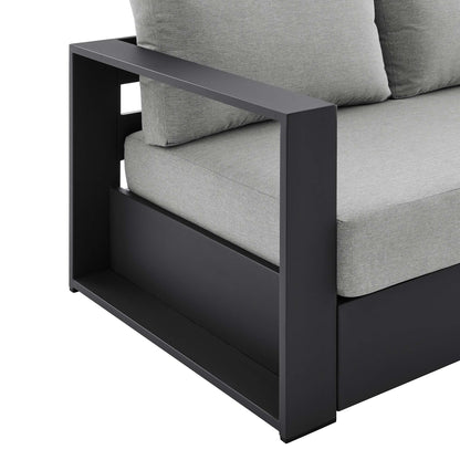 Modway - Tahoe Outdoor Patio Powder-Coated Aluminum Sofa by Modway  Outdoor Furniture Sofa Sectionals Gray - EEI-5676-GRY-GRY