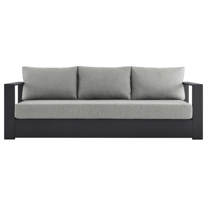 Modway - Tahoe Outdoor Patio Powder-Coated Aluminum Sofa by Modway  Outdoor Furniture Sofa Sectionals Gray - EEI-5676-GRY-GRY