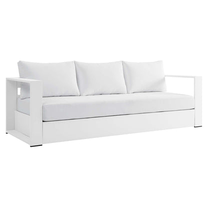 Modway - Tahoe Outdoor Patio Powder-Coated Aluminum Sofa by Modway  Outdoor Furniture Sofa Sectionals White - EEI-5676-WHI-WHI
