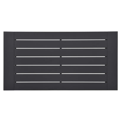 Modway - Tahoe Outdoor Patio Powder-Coated Aluminum Coffee Table by Modway  Outdoor Furniture Bar and Dining Gray - EEI-5677-GRY