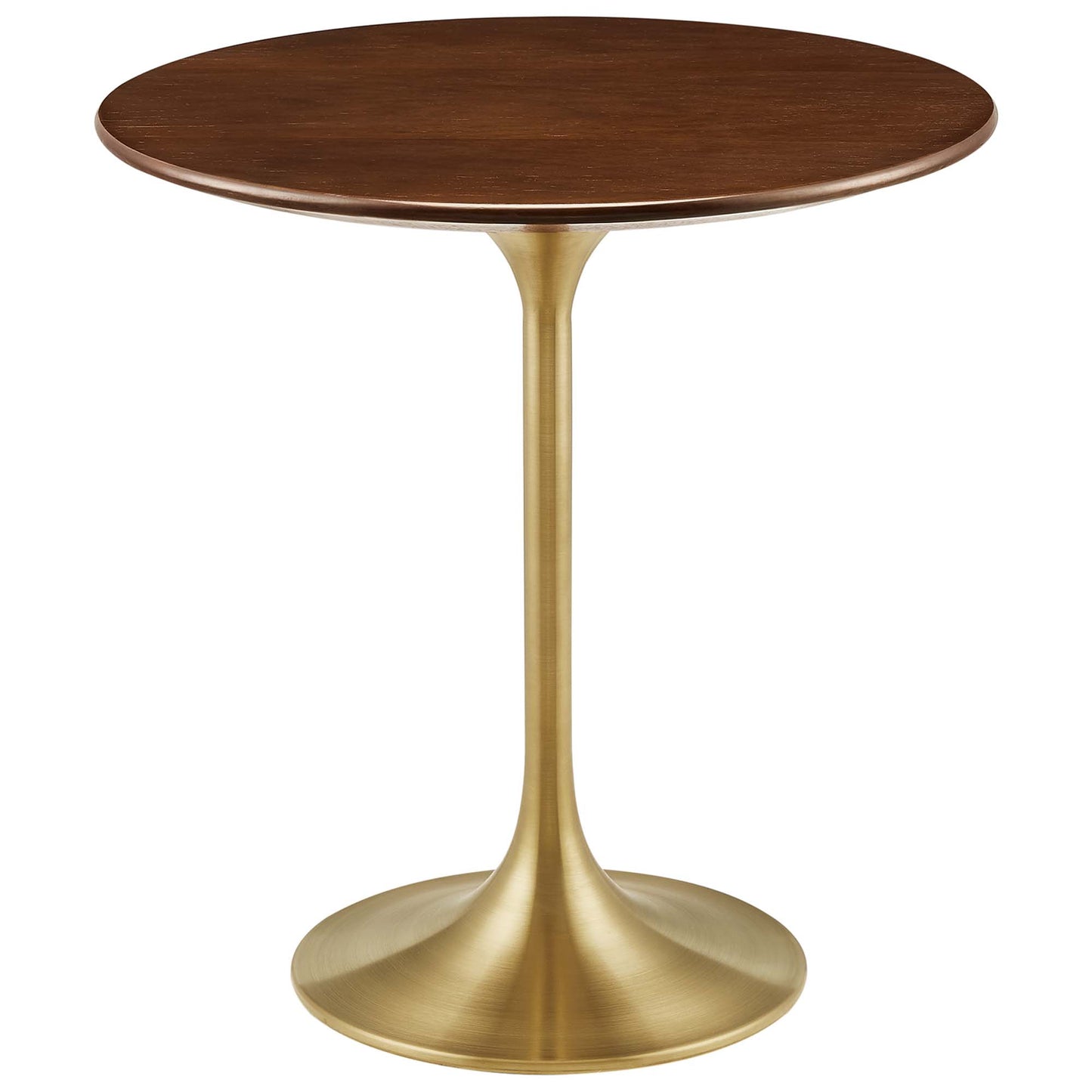 Modway - Lippa 20" Round Wood Side Table by Modway  Living Room Tables Brown - EEI-5684-GLD-WAL