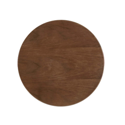 Modway - Lippa 20" Round Wood Side Table by Modway  Living Room Tables Brown - EEI-5684-GLD-WAL