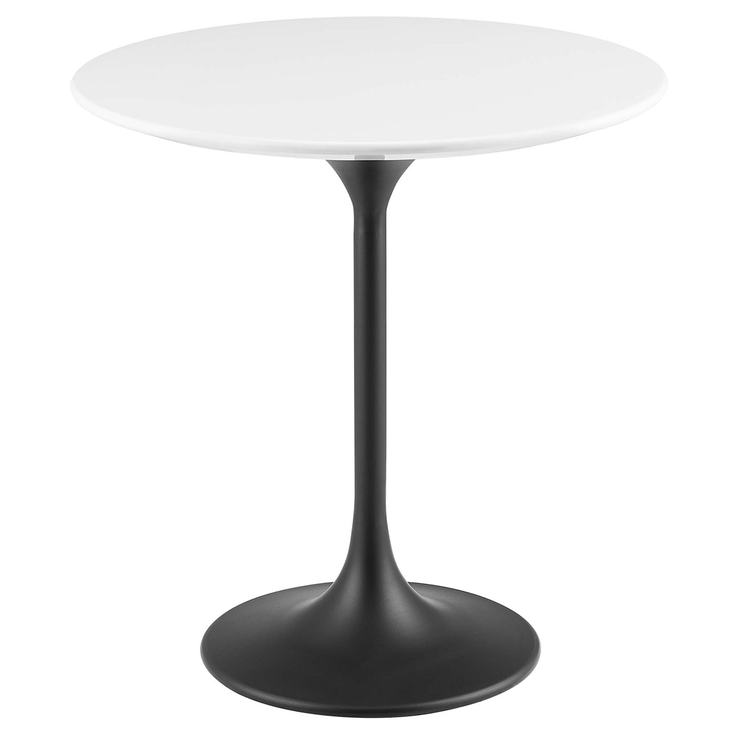 Modway - Lippa 20" Round Wood Side Table by Modway  Living Room Tables White - EEI-5688-BLK-WHI