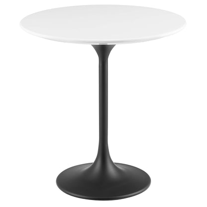 Modway - Lippa 20" Round Wood Side Table by Modway  Living Room Tables White - EEI-5688-BLK-WHI