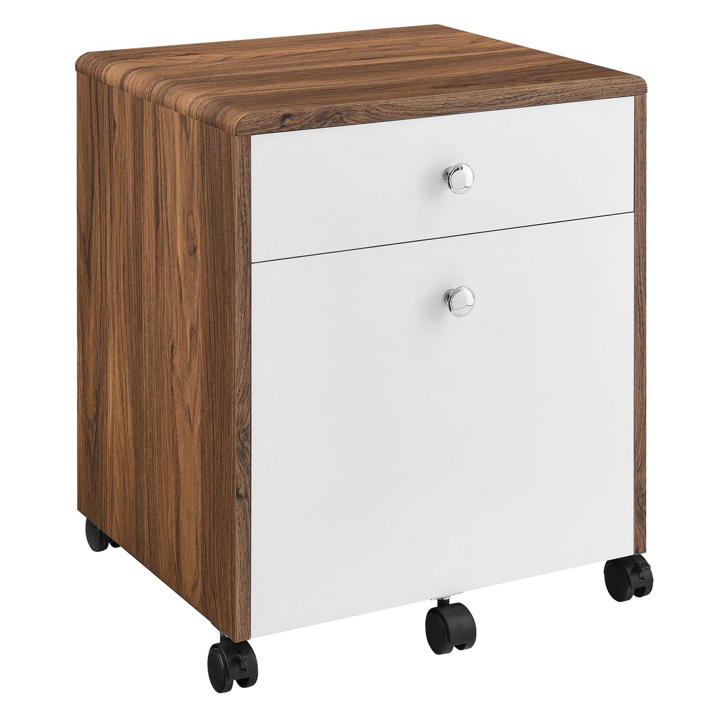 Modway Outlet Transmit Wood File Cabinet by Modway  Office Furniture Furniture Walnut White - EEI-5705-WAL-WHI