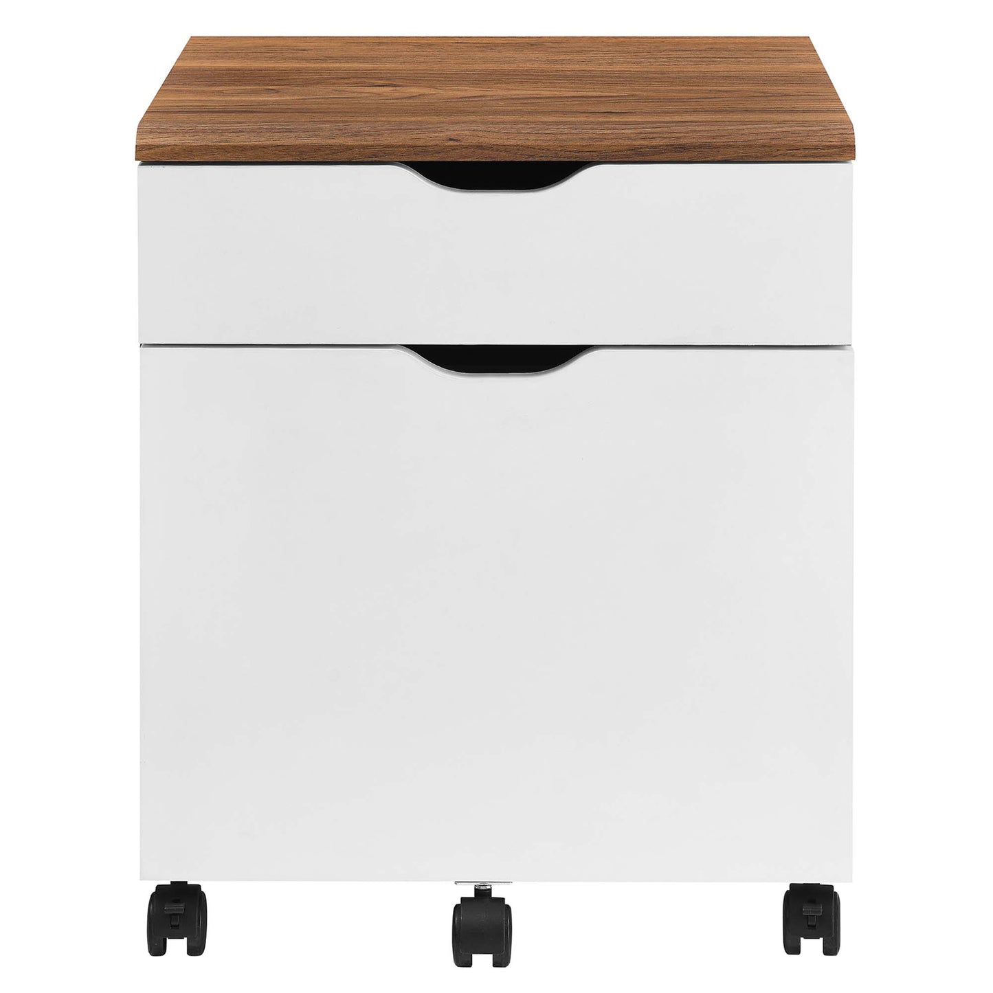 Modway Outlet Envision Wood File Cabinet by Modway  Office Furniture Furniture Walnut White - EEI-5706-WAL-WHI