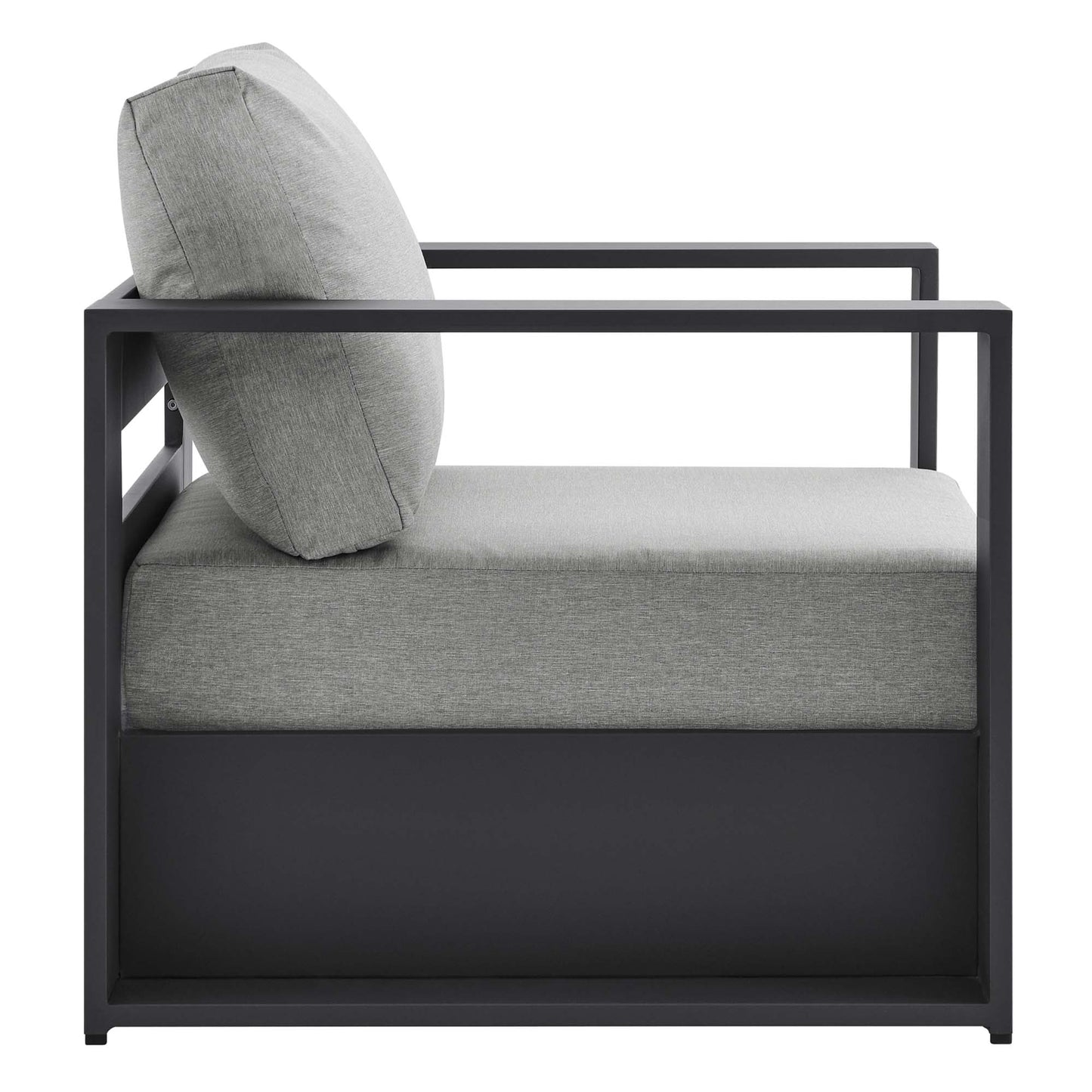 Modway - Tahoe 3-Piece Outdoor Patio Powder-Coated Aluminum Set by Modway  Outdoor Furniture Sofa Sectionals Gray - EEI-5748-GRY-GRY