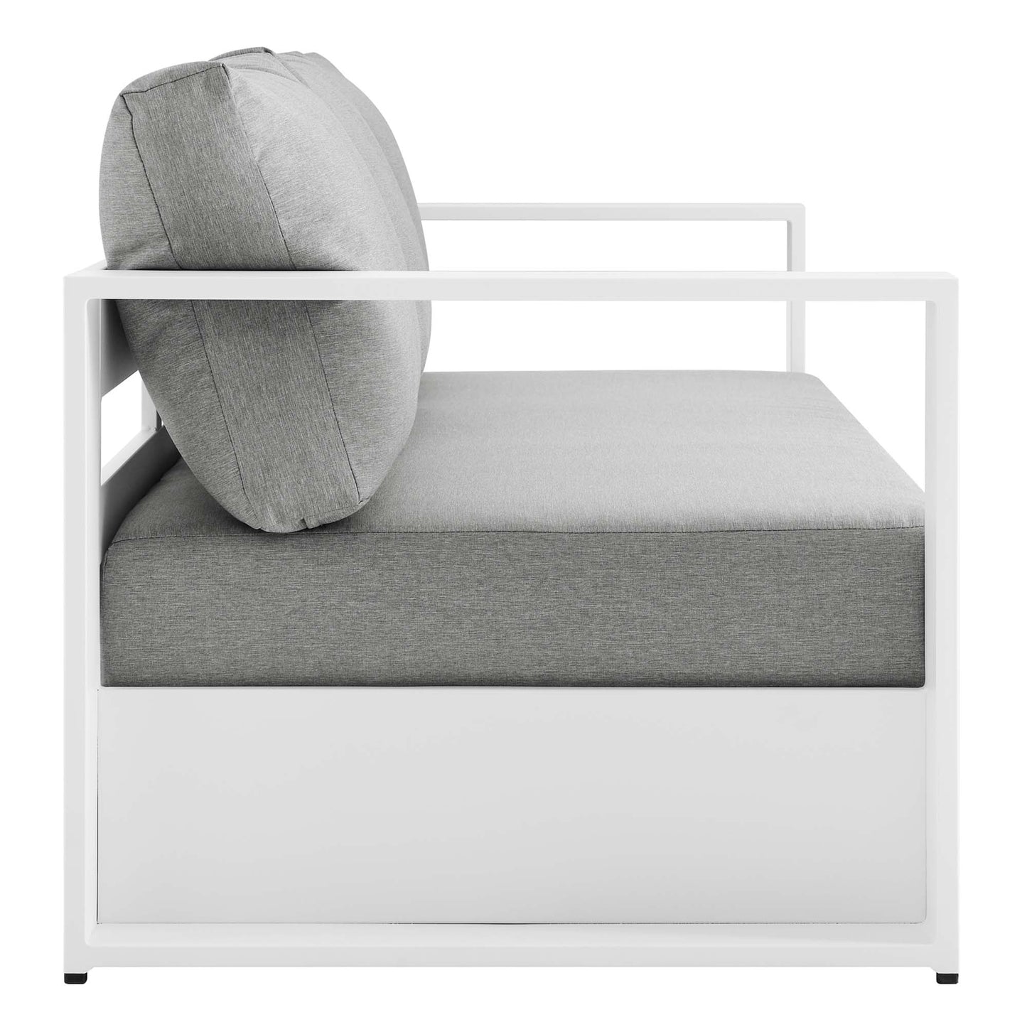 Modway - Tahoe 2-Piece Outdoor Patio Powder-Coated Aluminum Set by Modway  Outdoor Furniture Sofa Sectionals Gray - EEI-5750-WHI-GRY